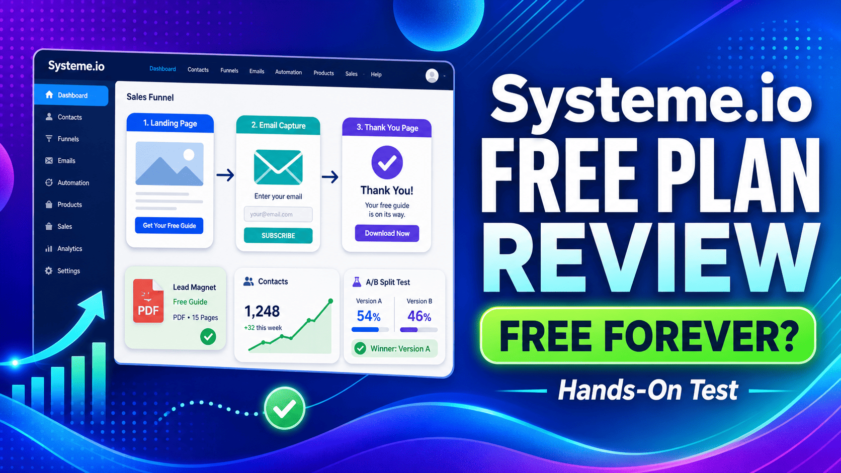 Systeme.io Free Plan Review: My Hands-On Test